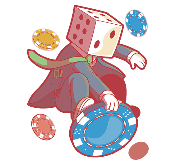 illustration of gambler